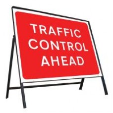 Traffic Control Ahead Sign